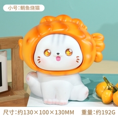 Mô Hình Các Con Vật Cosplay Món Ăn Cá Nướng size nhỡ KT 16.4*12*16 cm - SKU : MH-BY0004-2 - ( VAT : 002-09-80 )