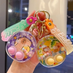 Móc Khóa Bấm capybara màu vàng - Dài 7.7cm , Rộng 4.7cm - Nặng 50gram - SKU : moc288d -  K75-T2-S12