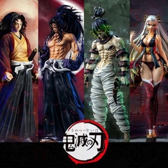 Mô Hình Thượng Lục Daki Cao 30cm - Full box - Kimetsu No Yaiba - No Box - N4-K1-BL1 - N1-K14-T1-S1