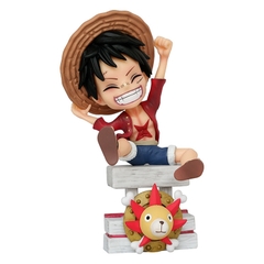 Mô Hình OnePiece luffy ngồi mũi tàu sunny dơ tay cao 16cm nặng 300g , Figure OnePiece - Full Box