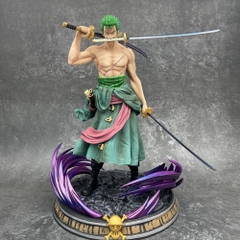 Mô Hình Đồ Chơi - Mô Hình Zoro Cao 36cm + 2 đầu thay thế - OnePiece - Hộp Carton - N4-K14