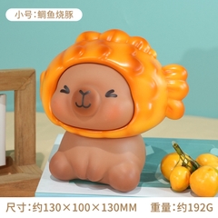 Mô Hình Các Con Vật Cosplay Món Ăn Cá Nướng size nhỏ KT 16.8*16.3*12.1 cm -  SKU : MH-BY0004-1 ( VAT : 002-09-60 )