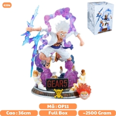 Hàng loại 1 - Siêu Phẩm Mô Hình Luffy Gear 5 chiến đấu - Cao 36cm - Nặng 2,5kg - One Piece - Có Box màu - N3-T5