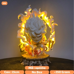 Mô Hình OnePiece Luffy nika gear 5 trạng thái chiến đấu chế led siêu ngầu cao 15.5cm nặng 350g , Figure OnePiece - có vỏ hộp màu - N2