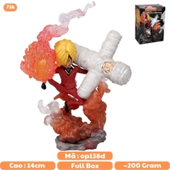 Mô Hình OnePiece Sanji G5 chibi - Cao 14cm - nặng 200gram - Figure OnePiece - Có Hộp - N1-K46-T3-S2