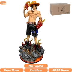Mô Hình ACE  OnePiece dáng đứng siêu ngầu - cao 73cm - nặng 6kg5 - phụ kiện : 2 đầu + 1 dây sạc - Figure OnePiece - Có Hộp xốp + Box Bìa N2