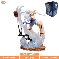 Mô Hình OnePiece Luffy Gear 5 chiến đấu - Cao 25cm - ngang 23cm - nặng 1kg6 - Phụ kiện : tia sét , Figure OnePiece - no box-N1-K40-T5-S1
