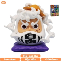 Mô Hình OnePiece luffy chibi Tượng thần tài Daruma - Cao 8.5cm - nặng 200gram - Figure OnePiece - Có Hộp Màu N1-K22-T3-S3