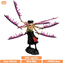 Mô Hình OnePiece Zoro Asura 3 đầu 6 tay dáng đứng siêu ngầu - Cao 40cm Nặng 760gram - Figure OnePiece - Hộp Carton ( G - 5 )