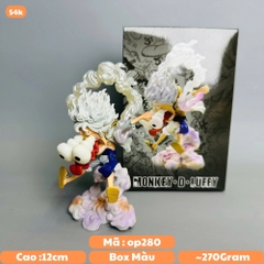 Mô Hình OnePiece luffy gear 5 trạng thái mắt lồi - cao 12cm - nặng 270gram - Hộp Màu - Figure One Piece -  N1-K52-T1-S3