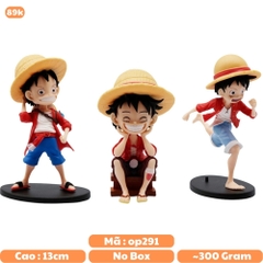 Mô Hình OnePiece Bộ 3 Luffy Cao ~ 13cm nặng 300g - One Piece - Bọc Túi Opp -  Box màu  - N1-K41-T2-S3