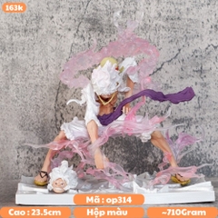 Mô Hình OnePiece luffy gear 5 trạng thái chiến đấu ( đầu thay thế) - cao 23.5cm - nặng 710gram - Figure One Piece - Hộp Màu - K16-T4-S4  (F-13)