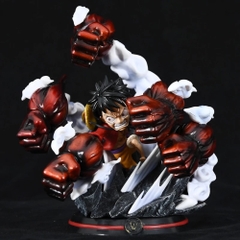 Mô Hình One Pieace Luffy Haki 5 đấm chiến đấu siêu ngầu cao 15cm nặng 550 gram -Full Box- SKU : OP411 -  (VAT 002-01-80) ( F - 9 )