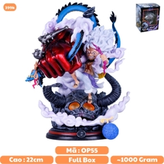 Hàng Loại 1 - Mô Hình OnePiece Luffy nika gear 5 ( tay đỏ ) đại chiến kaido cao 22cm nặng 1kg , Figure OnePiece - có vỏ hộp màu N1-K34-T4-S3