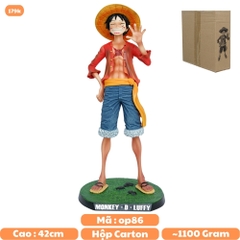 Mô Hình OnePiece Mô Hình Luffy xin chào - Cao 42cm - rộng 18cm - nặng 1kg1 +  có đế đi kèm - One Piece - box bìa  - N1-K30-T5-S2