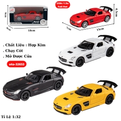 Mô Hình xe oto Mercedes SLS AMG hợp kim , tỉ lệ 1:32 - Dài 15cm - rộng 7cm - cao 4.5cm - SKU : oto-32653 - ( Vat : 003-01-100 )