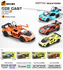 Mô Hình xe đua chất liệu hợp kim , tỉ lệ 1:36 - Dài 12.2cm - rộng 5.2cm - cao 3.6cm - SKU : oto-36122A - ( Vat : 003-01-35 )- K64-T1-S1-2-3-4