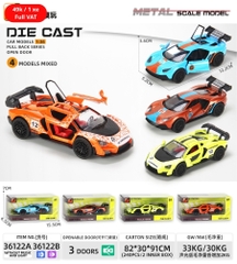 Mô Hình xe đua chất liệu hợp kim , tỉ lệ 1:36 - Dài 12.2cm - rộng 5.2cm - cao 3.6cm - SKU : oto-36122A - ( Vat : 003-01-35 )- K64-T1-S1-2-3-4