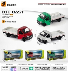 Mô Hình xe tải chở hàng chất liệu hợp kim , tỉ lệ 1:36 - Dài 14cm - rộng 5.5cm - cao 5cm - SKU : oto-3619A - ( Vat : 003-01-20 )