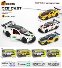 Mô Hình xe đua chất liệu hợp kim , tỉ lệ 1:36 - Dài 12.2cm - rộng 5.2cm - cao 3.6cm - SKU : oto-3672A - ( Vat : 003-01-35 )