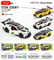 Mô Hình xe đua chất liệu hợp kim , tỉ lệ 1:36 - Dài 12.2cm - rộng 5.2cm - cao 3.6cm - SKU : oto-3672A - ( Vat : 003-01-35 )