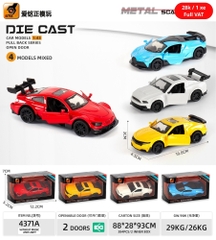 Mô Hình xe Oto đua hợp kim , tỉ lệ 1:43 - Dài 10.8cm - rộng 4.5cm - cao 2.6cm - SKU : oto-4371A - Vat ( 003-01-20 )