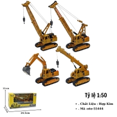 Mô hình xe cẩu , xe xúc hợp kim tỉ lệ 1:50 SKU : oto-55444 ( VAT : 003-02-50 )