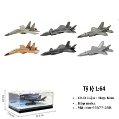 Mô hình máy bay chiến đấu bằng hợp kim trong hộp meca - SKU : oto-95577-25B ( VAT :003-07-30 ) - K57-T3-S1