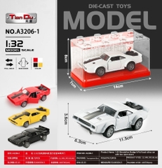 Mô Hình Xe Đua Cổ Điển , tỉ lệ 1:36-  Cao 3.6cm - Ngang 11.5cm - Hộp Meca  SKU : oto-A3206-1 - ( Vat : 003-01-35 )
