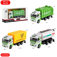 Mô Hình 3 Oto Xây Dựng Vàng Xanh hợp kim , tỉ lệ 1:64 - Dài 12cm - rộng 3.5cm - cao 5cm- SKU : oto-CF17-M10 - ( Vat : 003-01-20 )