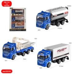 Mô Hình 3 Oto Xe Bồn hợp kim , tỉ lệ 1:64 - Dài 11.5cm - rộng 3cm - cao 4.8cm- SKU : oto-CF17-P4 - ( Vat : 003-03-50 )