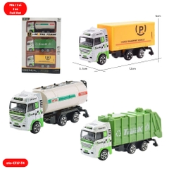 Mô Hình 3 xe Oto xây dựng hợp kim , tỉ lệ 1:64 - Dài 12cm - rộng 3.5cm - cao 5cm- SKU : oto-CF17-T4 - ( Vat : 003-03-50 )
