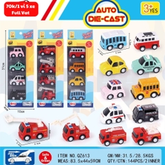 Mô Hình 1 vỉ 4 Xe Tổng Hợp - Cao 32cm - Ngang 10cm - Vỉ Nhựa SKU : oto-QZ613 - ( Vat : 003-03-50 )