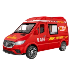 Mô Hình xe tải VAN phun khói nhiều màu sắc . Có âm thanh - Dài 18cm - rộng 8.5cm - cao 9.5cm - FULL BOX : box màu SKU : oto-YM-9931B - ( Vat : DC00 )