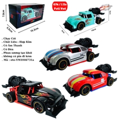 Mô Hình Xe phản lực nhiều màu . Hợp kim - bánh sau chạy cót - tạo khói - Dài 14cm - rộng 6cm - cao 5cm - nặng : 300gram - FULL BOX- oto-YM1046731 - ( VAT : 003-01-50 )