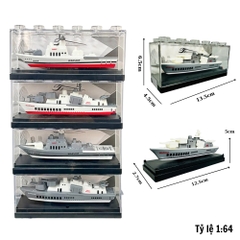 Mô Hình Tàu Hải Quân tỉ lệ 1:64 chất liệu hợp kim - SKU : oto-YM905238 ( VAT : 003-05-20 ) T1.  K1-T3-S1,2,3,4