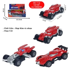 Mô Hình 3 Loại xe người nhện, chất liệu hợp kim và nhựa - Dài 10.5cm - rộng 6cm - cao 2.5cm - SKU : oto-YM968785 ( VAT : 003-01-20 )