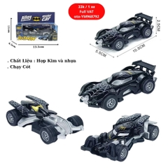 Mô Hình 3 loại xe batman , chất liệu hợp kim và nhựa - Dài 10.5cm - rộng 5.5cm - cao 2.5cm - SKU : oto-YM968792 ( VAT : 003-01-20 )