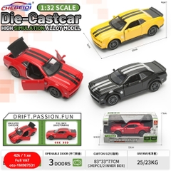 Mô Hình Xe oto MUSTANG Vạch Đen 3 Màu , tỉ lệ 1:36 - Dài 12cm - rộng 5cm - cao 4cm - SKU : oto-YM987531 ( VAT 003-01-20 )