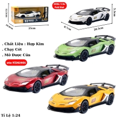 Mô Hình xe oto Lamborghini hợp kim , tỉ lệ 1:24 - Dài 20.5cm - rộng 8.7cm - cao 5.3cm - SKU : oto-YZ262401 - ( Vat : 003-01-150 )