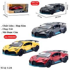 Mô Hình xe oto Bugati hợp kim , tỉ lệ 1:24 - Dài 20.5cm - rộng 8.7cm - cao 5.3cm - SKU : oto-YZ262402 - ( Vat 003-01-150 )