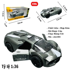 Mô Hình xe lambor xám có họa tiết tỉ lệ 1:36 Hợp kim có thể mở cửa - bánh sau chạy cót - Dài 12cm - rộng 5.5cm - cao 3.5cm nặng : 200gram - FULL BOX : box màu -SKU : oto184 ( VAT : 003-01-35 )