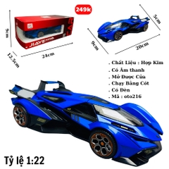 Mô Hình Xe ferrari F1 xanh dương 1:22 Hợp kim - Có tiếng - đèn pha sáng - Dài 20cm - rộng 9cm - cao 5cm - nặng ~ 700gram - FULL BOX : box màu SKU : oto216 - (VAT: 003-01-180) - K67-T4-S2