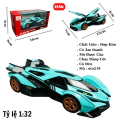 Mô Hình Xe đua F1 xanh ngọc 1:32 Hợp kim - Có tiếng - đèn pha sáng - Dài 15cm - rộng 7cm - cao 4cm - nặng ~ 500gram - FULL BOX : box màu SKU : oto219 - (VAT: 003-01-100) - K70-T4-S12