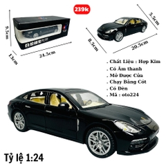 Mô Hình Xe porcher đen 1:24 Hợp kim - Có tiếng - đèn pha sáng - Dài 20.5cm - rộng 8.5cm - cao 5.5cm - nặng ~ 800gram - FULL BOX : box màu SKU : oto224 - K63-T4-S11