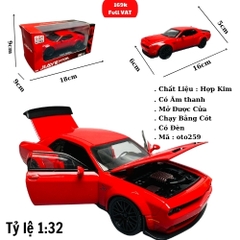 Mô Hình xe mustang đỏ 1:32 Hợp kim - Có tiếng - đèn pha sáng - Dài 15cm - rộng 7cm - cao 4cm - nặng ~ 500gram - FULL BOX : box màu SKU : oto259 ( VAT 003-01-100 ) - K63-T4-S1