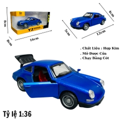 Mô Hình xe poscher cổ xanh dương - tỉ lệ 1:36 Hợp kim có thể mở cửa - bánh sau chạy cót - Dài 12cm - rộng 5cm - cao 4cm - nặng : 200gram - FULL BOX : box màu - SKU : oto264 - N3-K9-T5-S2