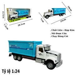 Mô Hình xe chở công hàng tỉ lệ 1:24 Hợp kim có thể mở cửa - bánh sau chạy cót - Dài 25cm - rộng 7cm - cao 10cm - nặng : 500gram - FULL BOX : box màu SKU : oto272-