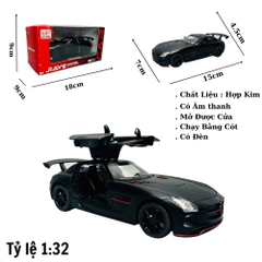 Mô Hình xe mẹc amg đen tỉ lệ 1:32 Hợp kim có thể mở cửa - bánh sau chạy cót - Dài 15cm - rộng 7cm - cao 4.5cm - nặng : 400gram - FULL BOX : box màu SKU : oto306 - K67-T3-S6