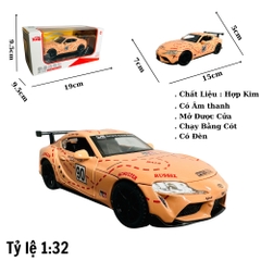Mô Hình xe toyota sport hồng tỉ lệ 1:32 Hợp kim có thể mở cửa - bánh sau chạy cót - Dài 15cm - rộng 7cm - cao 5cm - nặng : 500gram - FULL BOX : box màu SKU : oto325 - ( VAT : DC004 ) -